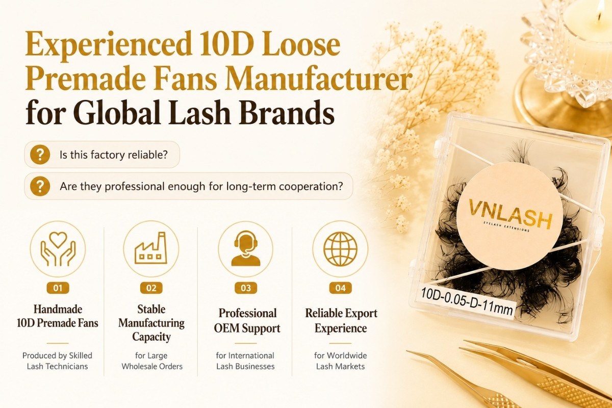 Experienced 10D Loose Premade Fans Manufacturer for Global Lash Brands