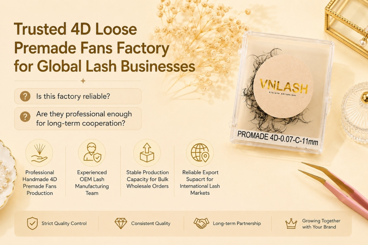 Trusted 4D Loose Premade Fans Factory for Global Lash Businesses