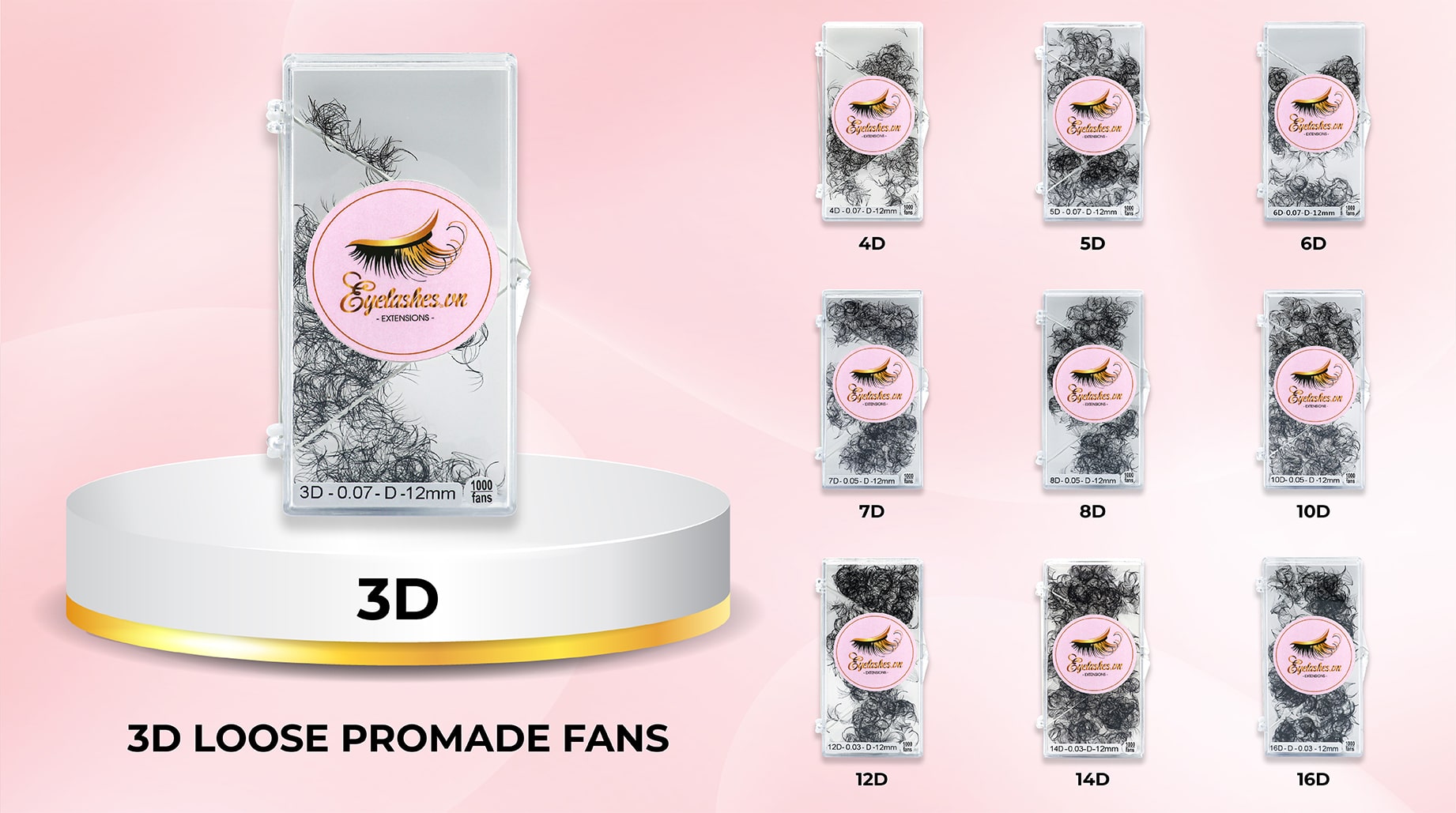 3D-promade-fan-3D-Loose-Lashes-wholesale-eyelash-supplier-VNLASHES