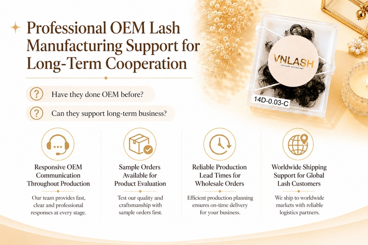 Professional OEM Lash Manufacturing Support for Long-Term Cooperation