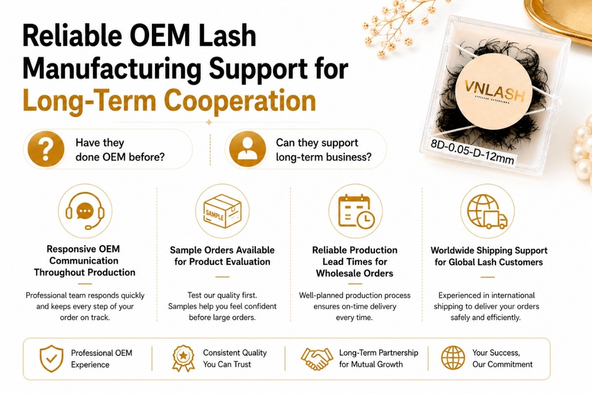 Reliable OEM Lash Manufacturing Support for Long-Term Cooperation