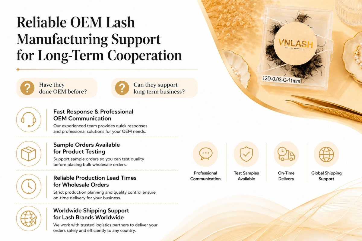 Reliable OEM Lash Manufacturing Support for Long-Term Cooperation