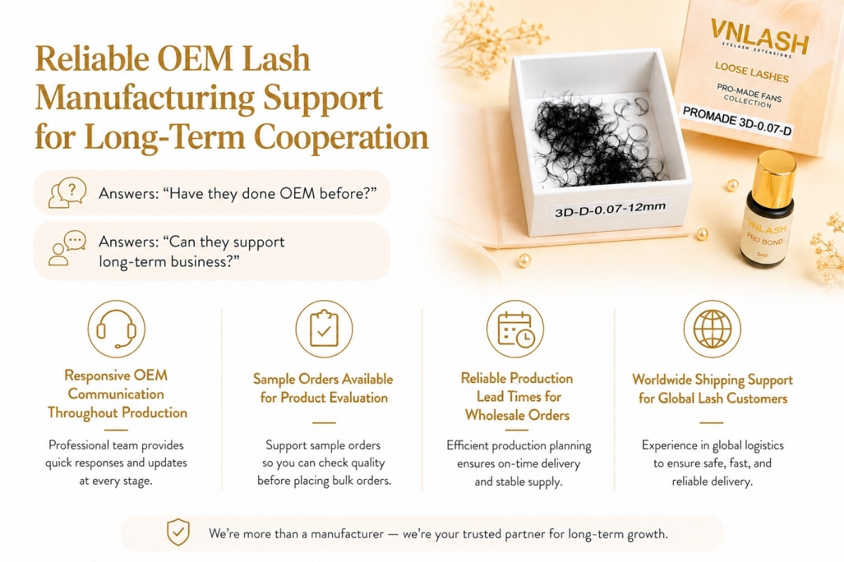 Reliable OEM Lash Manufacturing Support for Long-Term Cooperation
