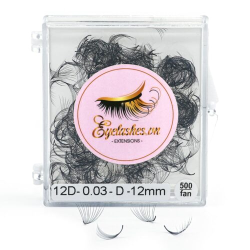 Loose Promade Fans 12D - 500Fans - Premium Quality Promade Loose Fans - VNLASHES