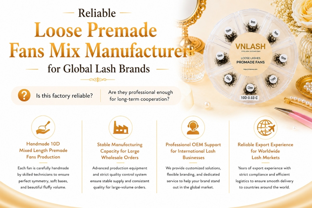 Reliable Loose Premade Fans Mix Manufacturer for Global Lash Brands