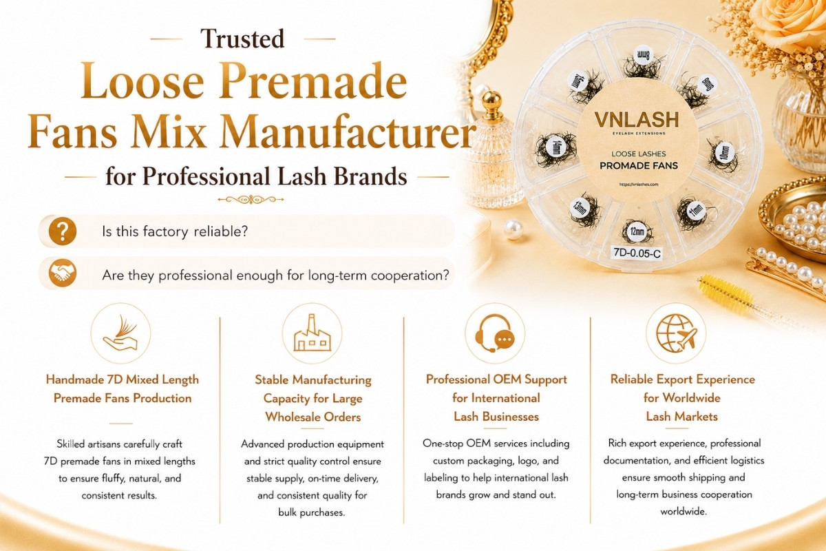 Trusted Loose Premade Fans Mix Manufacturer for Professional Lash Brands