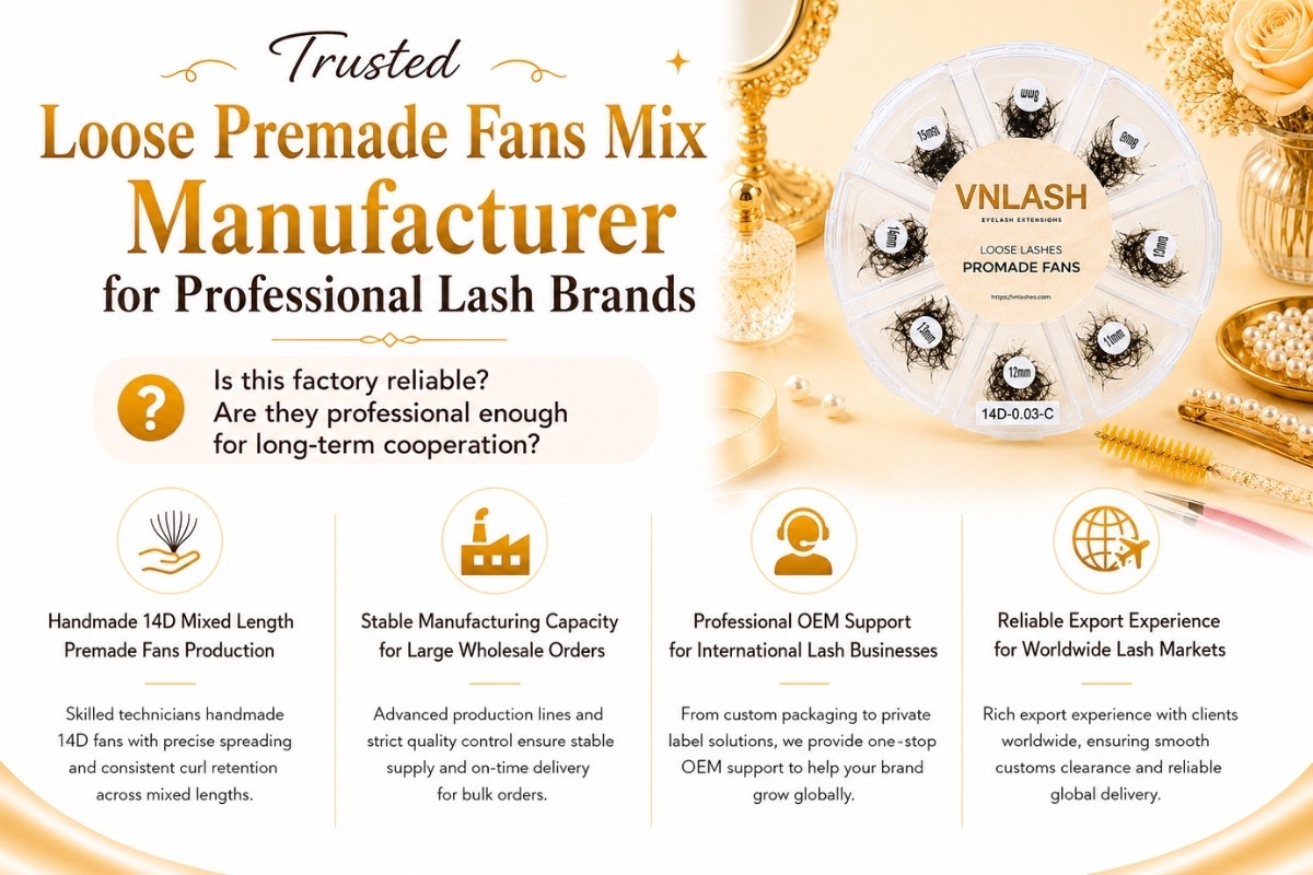 Trusted Loose Premade Fans Mix Manufacturer for Professional Lash Brands