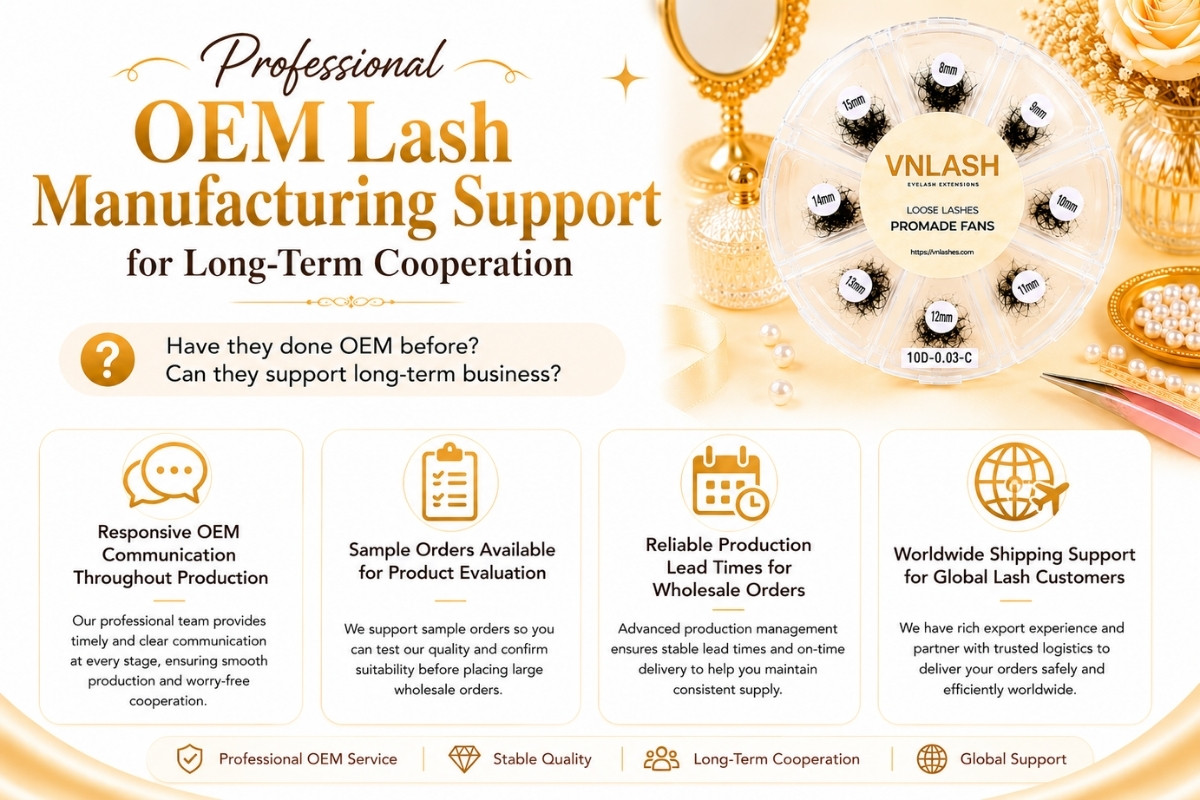 Professional OEM Lash Manufacturing Support for Long-Term Cooperation