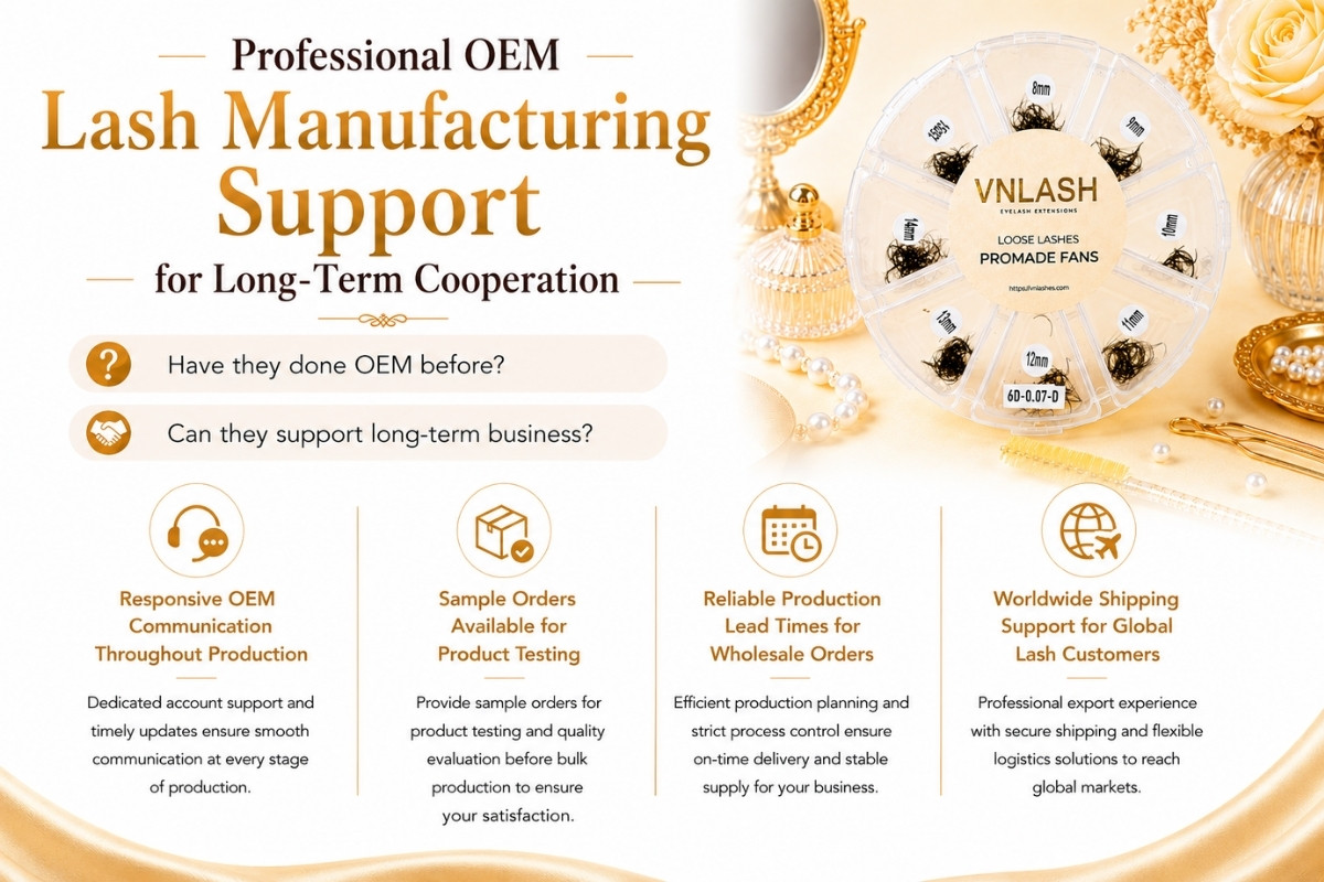 Professional OEM Lash Manufacturing Support for Long-Term Cooperation