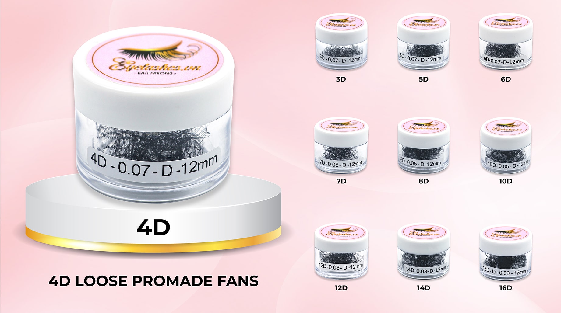 4D-promade-fan-4D-Loose-Lashes-wholesale-eyelash-supplier-VNLASHES