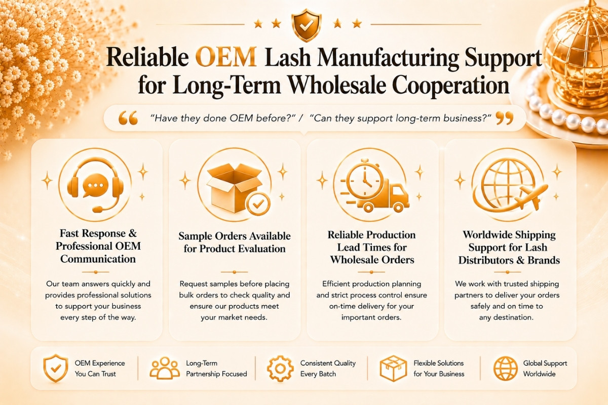 Reliable OEM Lash Manufacturing Support for Long-Term Wholesale Cooperation
