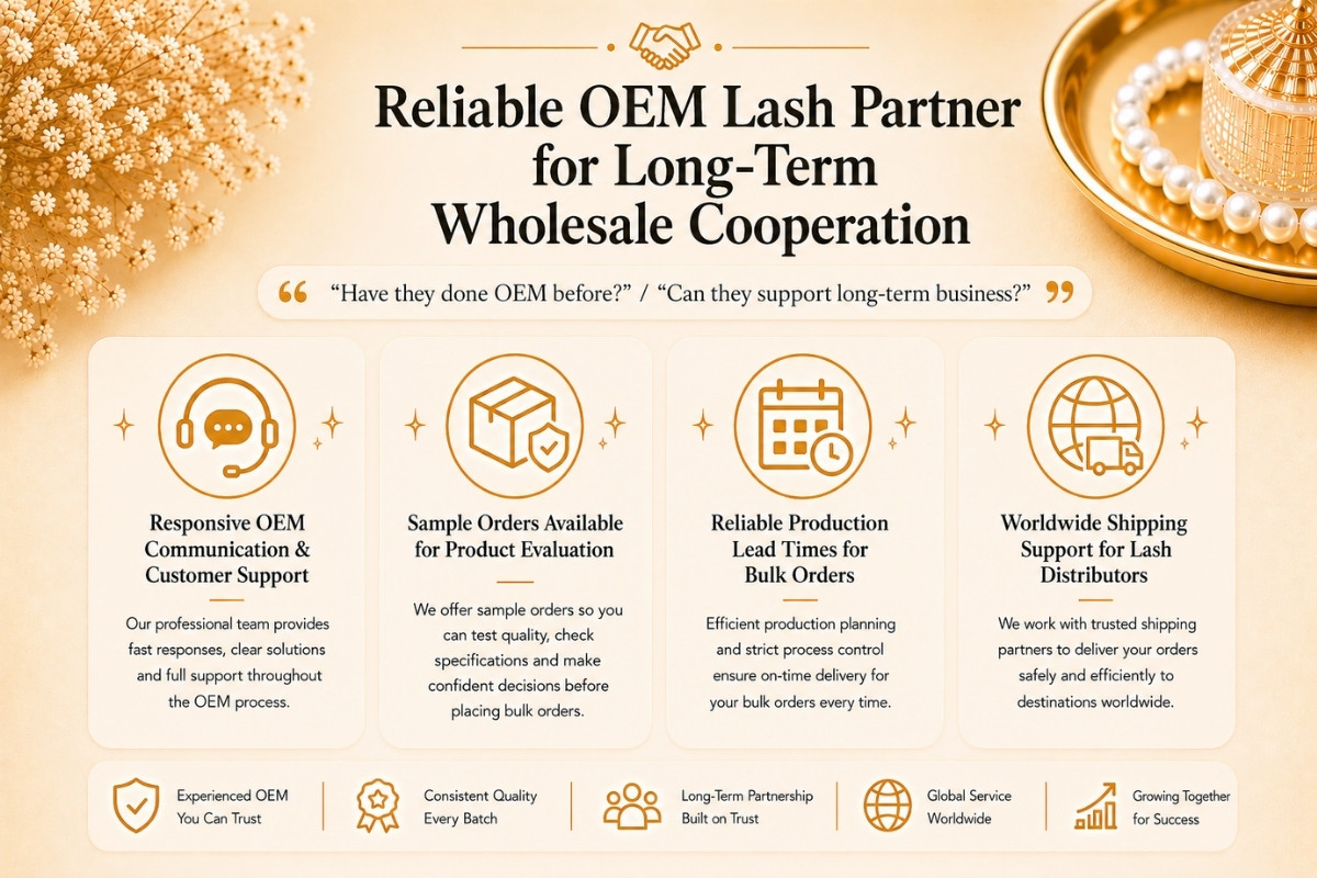 Reliable OEM Lash Partner for Long-Term Wholesale Cooperation