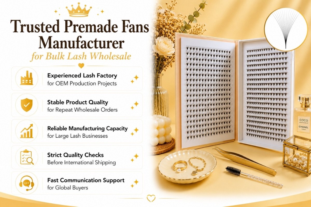 Trusted Premade Fans Manufacturer for Bulk Lash Wholesale