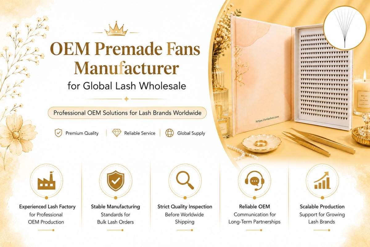 OEM Premade Fans Manufacturer for Global Lash Wholesale