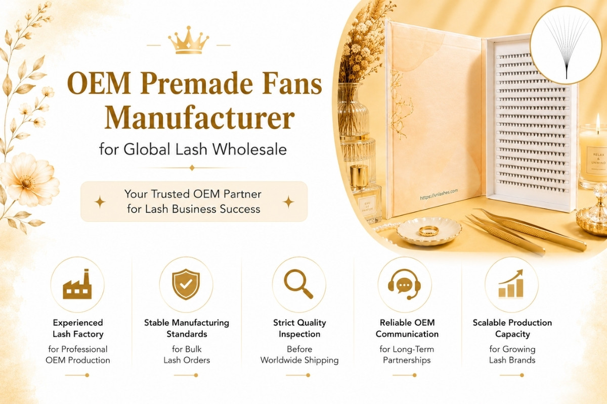 OEM Premade Fans Manufacturer for Global Lash Wholesale