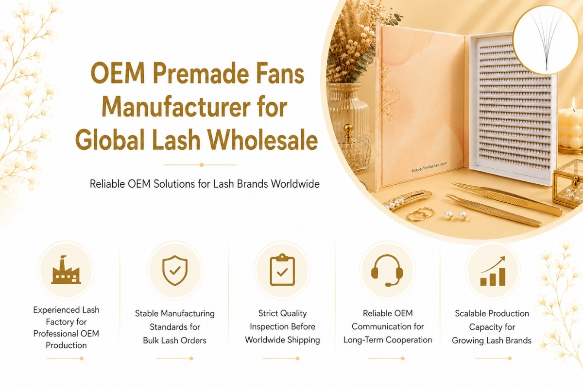 OEM Premade Fans Manufacturer for Global Lash Wholesale