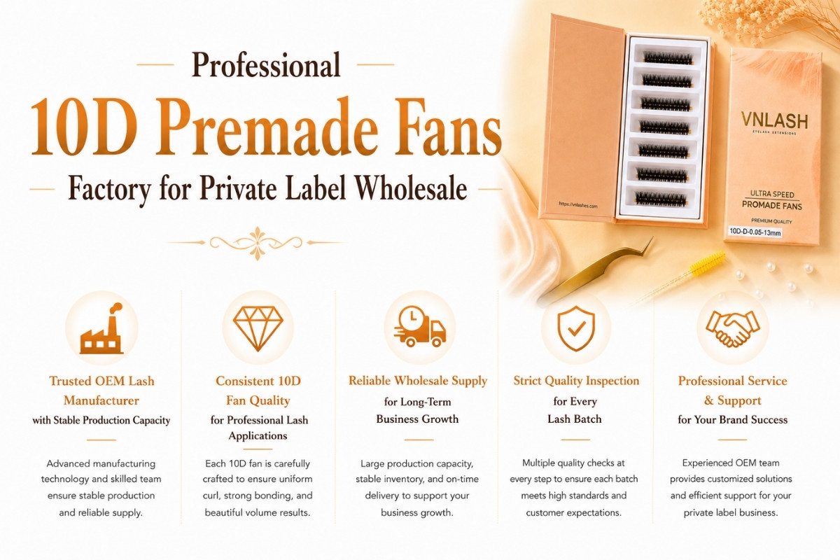 Professional 10D Premade Fans Factory for Private Label Wholesale