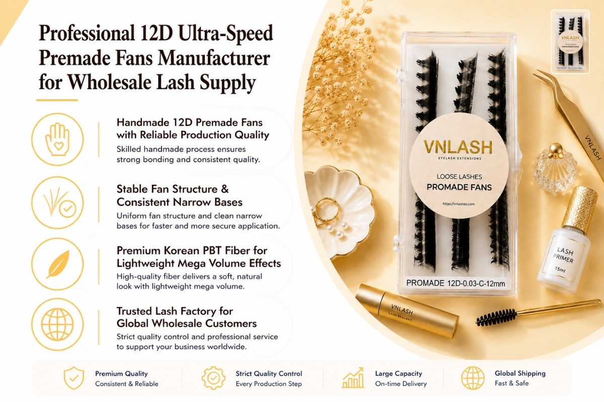 Professioneller Hersteller von 12D Ultra-Speed vorgefertigten Fächern für den Wimpern-Großhandel