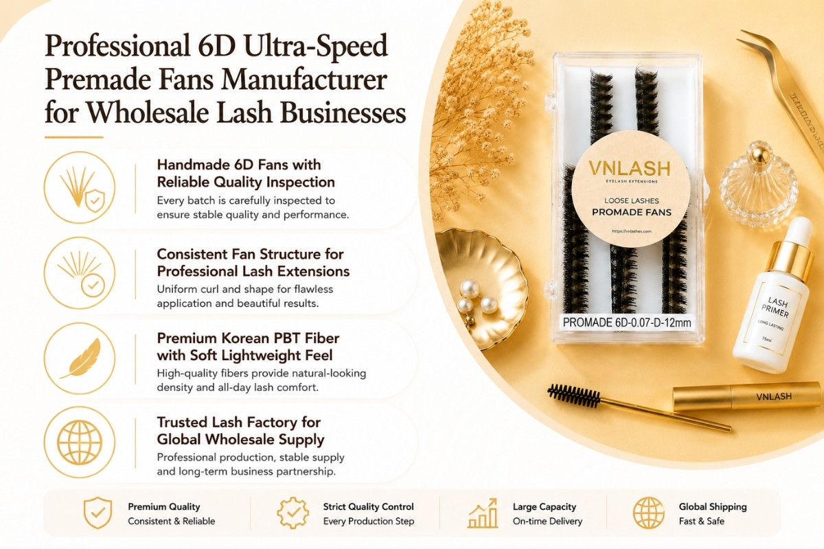 Professional 6D Ultra-Speed Premade Fans Manufacturer for Wholesale Lash Businesses