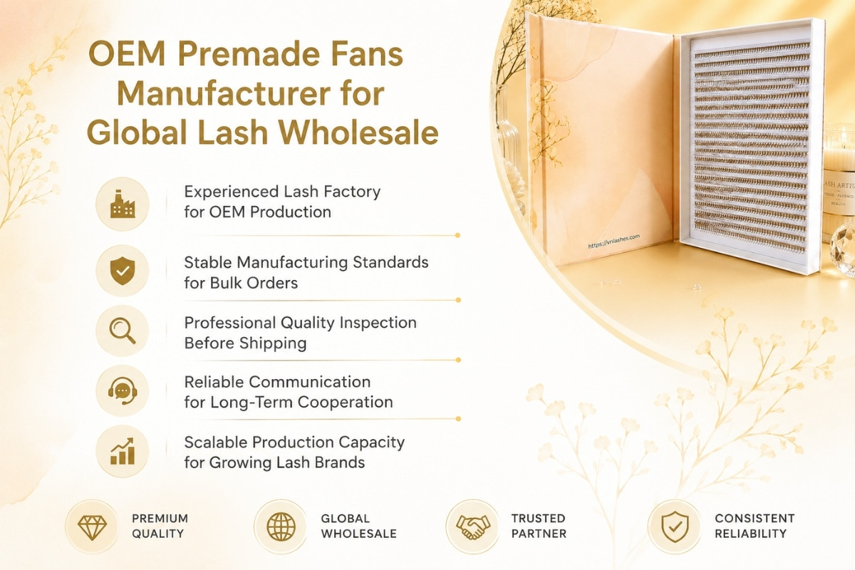 Reliable OEM Lash Factory for Professional Premade Fans Wholesale