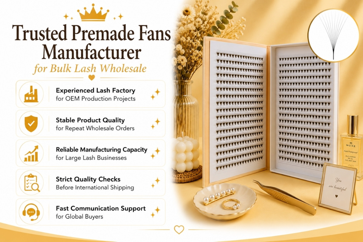 Trusted Premade Fans Manufacturer for Bulk Lash Wholesale