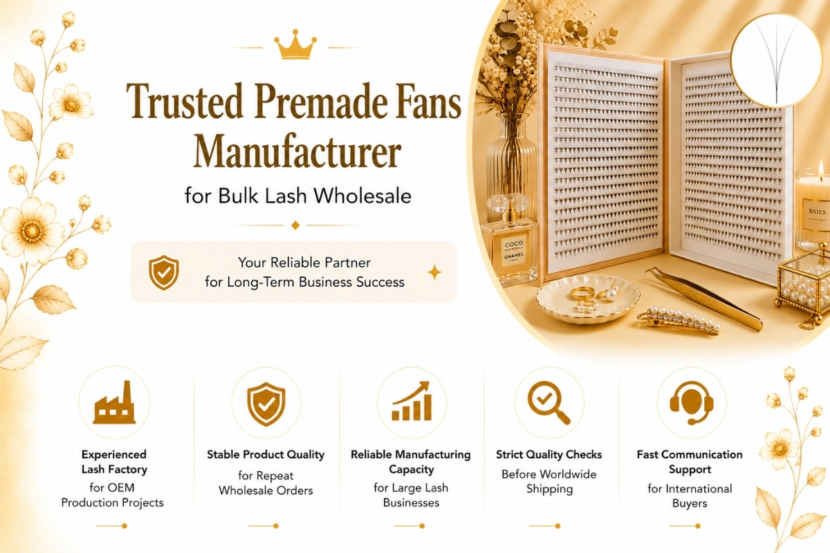 Trusted Premade Fans Manufacturer for Bulk Lash Wholesale
