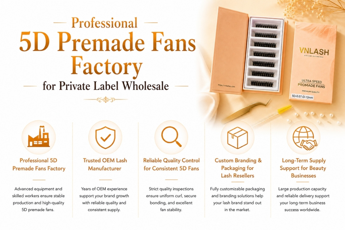 Professional 5D Premade Fans Factory for Private Label Wholesale