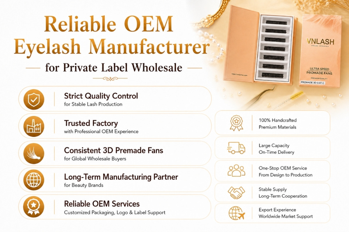 Reliable OEM Eyelash Manufacturer for Private Label Wholesale