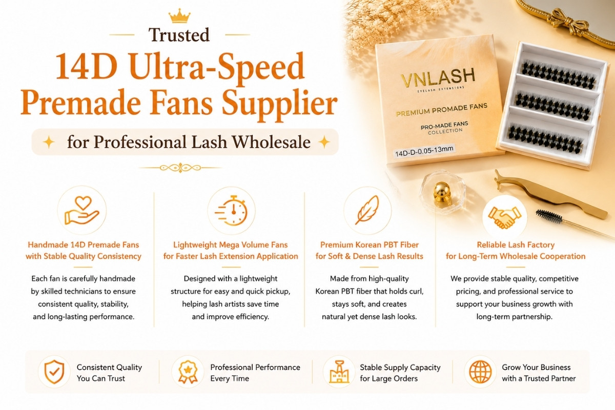 Trusted 14D Ultra-Speed Premade Fans Supplier for Professional Lash Wholesale