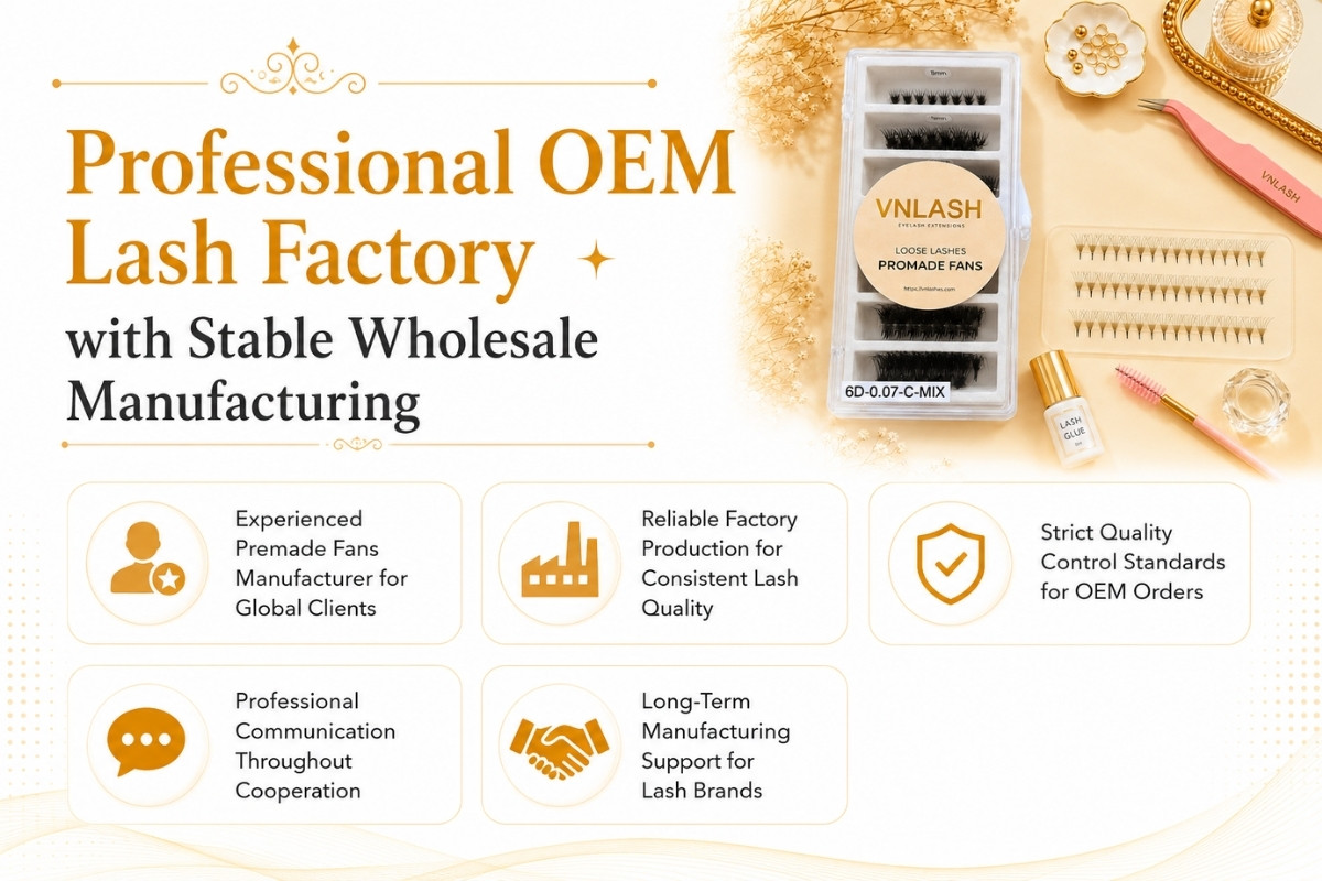 Usine OEM professionnelle de cils avec fabrication en gros stable