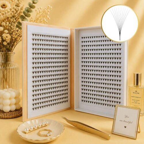10D Premade Fans 40-Line Tray – 1000 Fans | Premium Lash Supplier