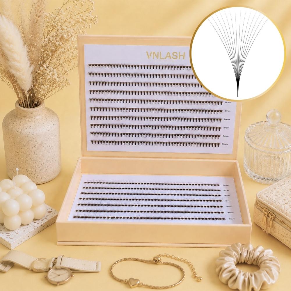 14d-xl-premade-fans-tray 14D XL Premade Fans Tray Private Label Lash Factory