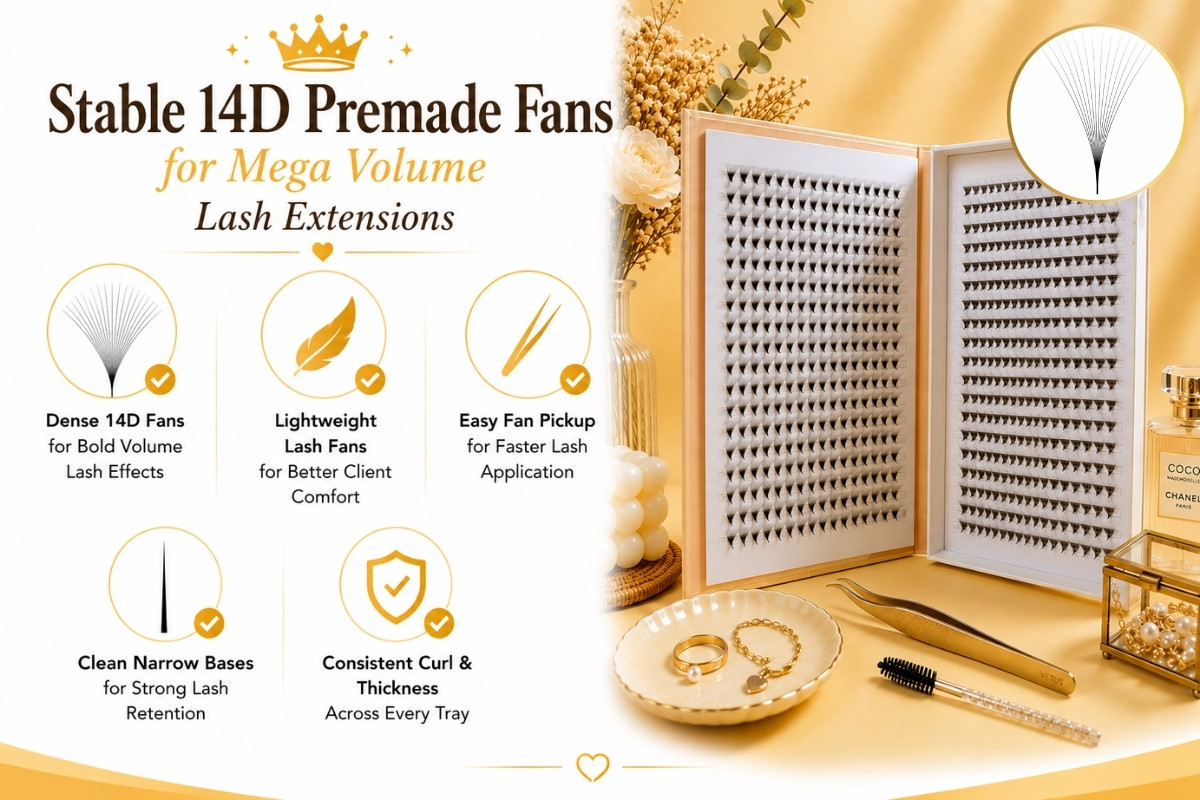 Stable 14D Premade Fans for Mega Volume Lash Extensions
