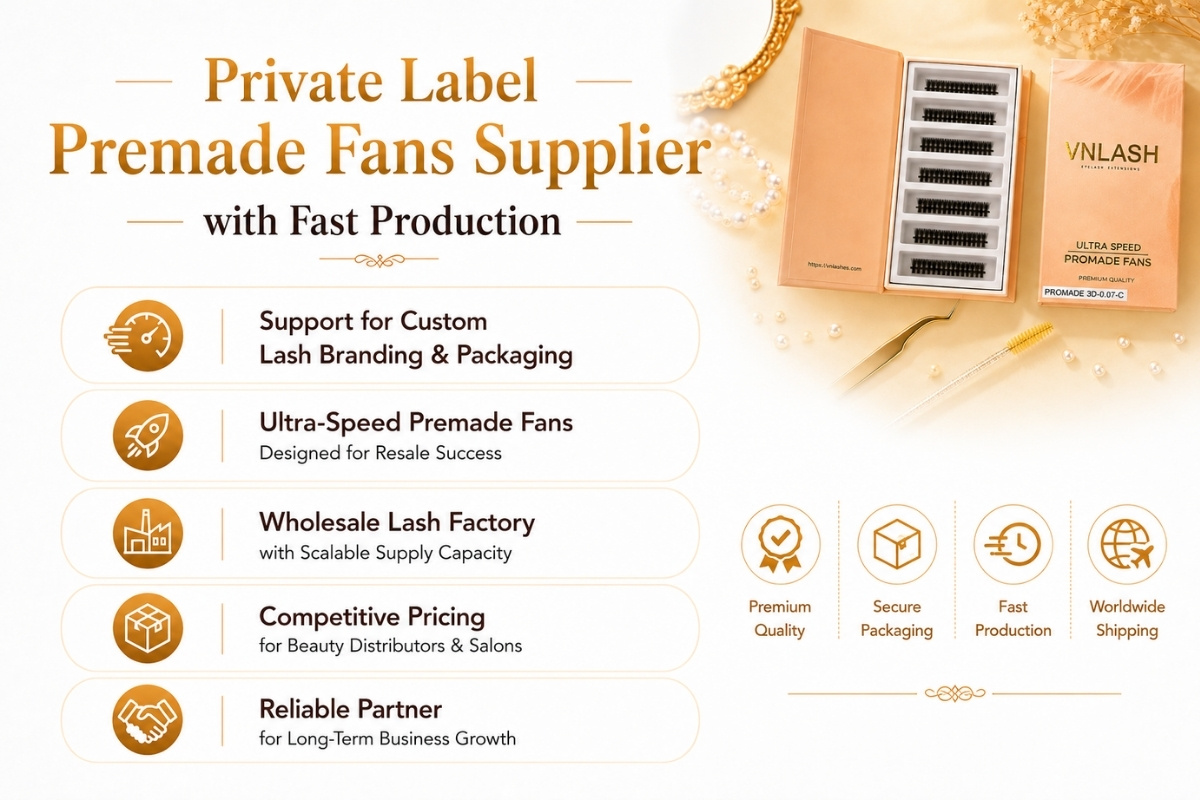 Private Label Premade Fans Supplier with Fast Production