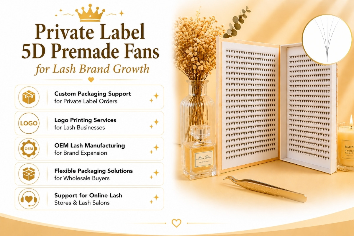 Private Label 5D Premade Fans for Lash Brand Growth