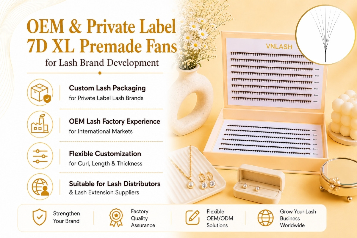 OEM & Private Label 7D XL Premade Fans for Lash Brand Development