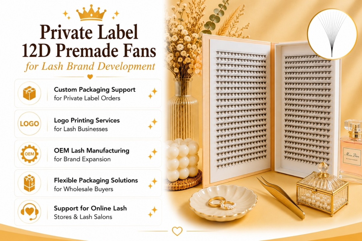 Private Label 12D Premade Fans for Lash Brand Development