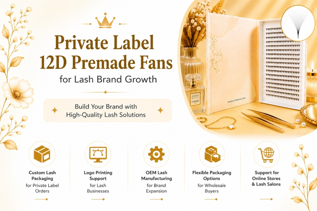 Private Label 12D Premade Fans for Lash Brand Growth