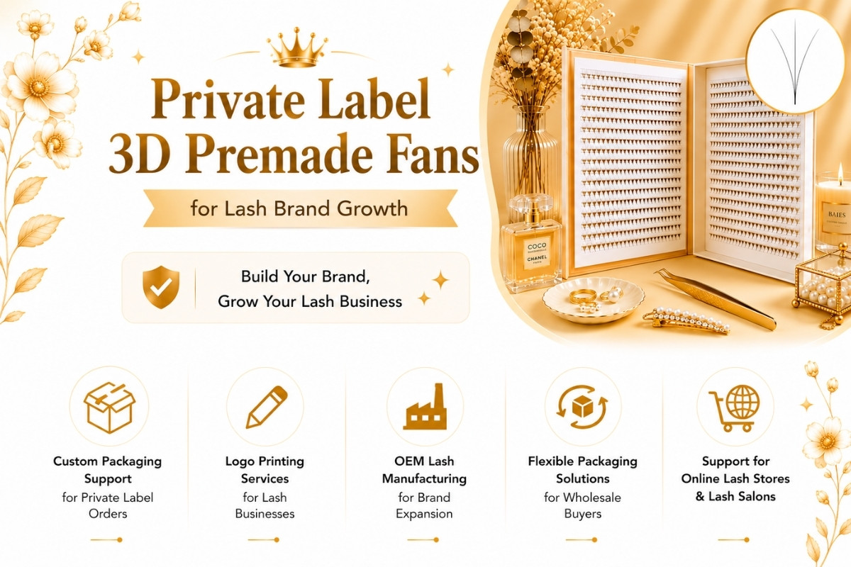 Private Label 3D Premade Fans for Lash Brand Growth