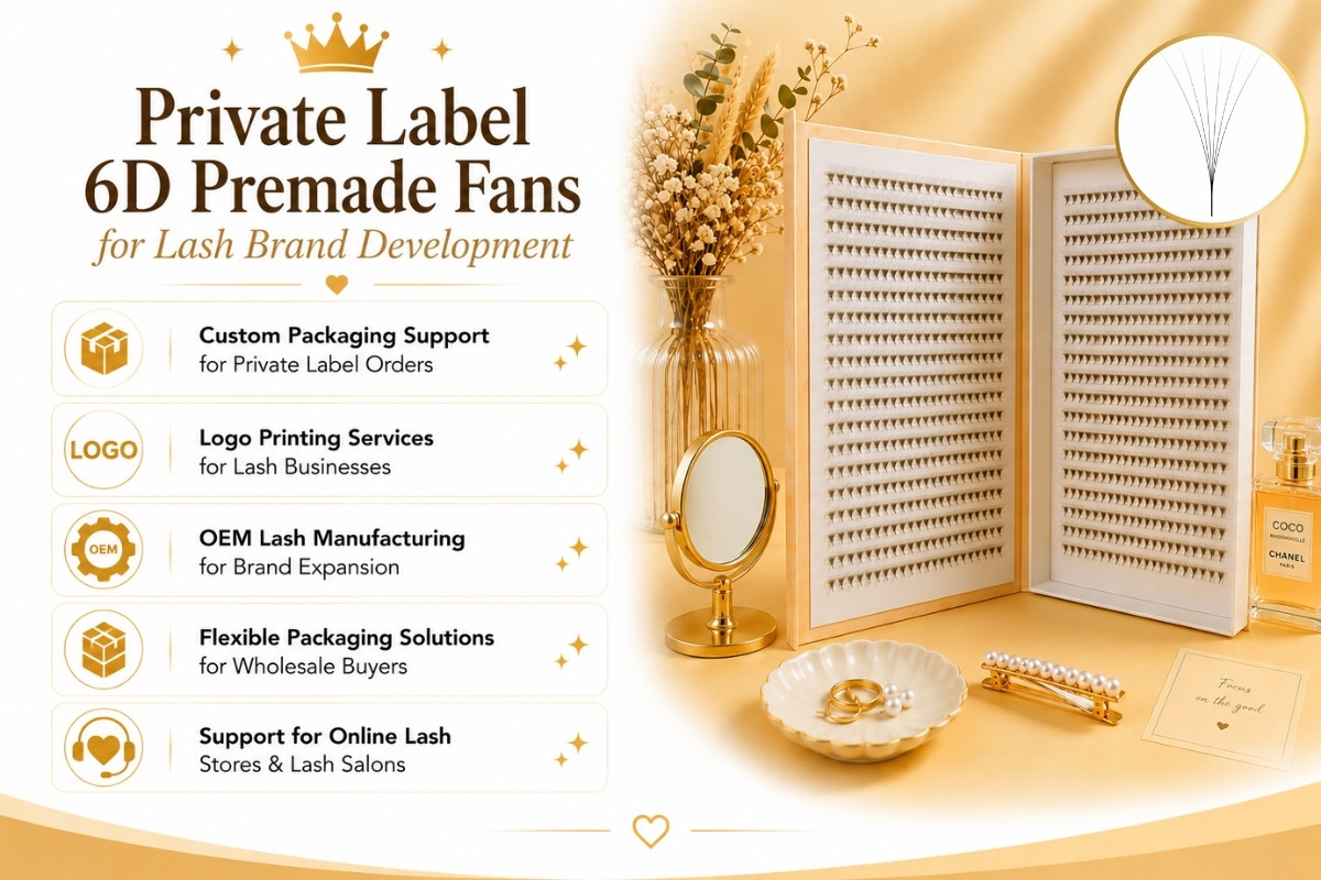 Private Label 6D Premade Fans for Lash Brand Development