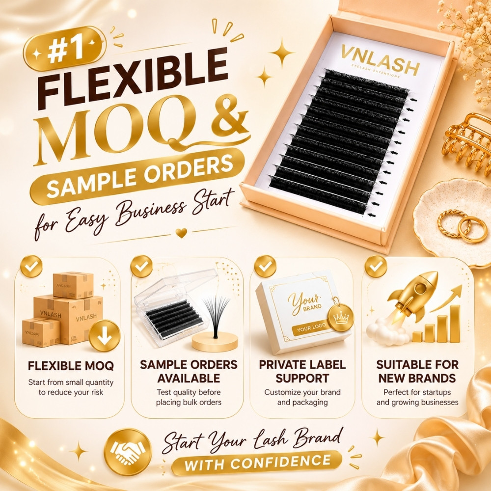 Cantidad mínima de pedido flexible y pedidos de muestras para iniciar fácilmente el negocio con abanicos premontados mágicos anchos 6D