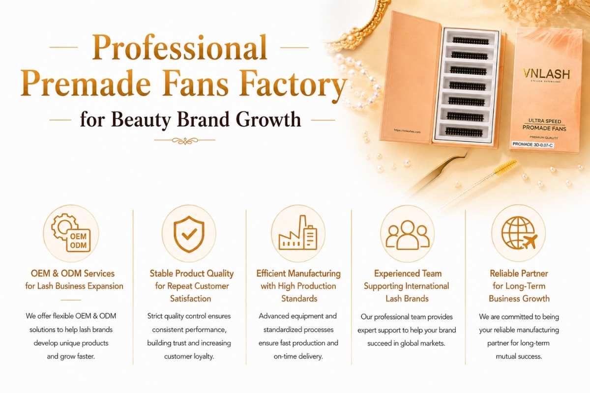 Professional Premade Fans Factory for Beauty Brand Growth
