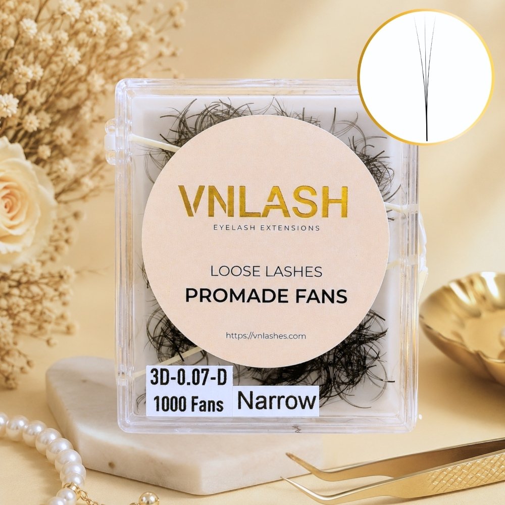 3D Pointy Base Premade Fans | Wholesale Lash Supplier