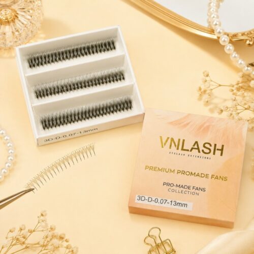3D Ultra-Speed Premade Fans 3-Compartment Box | Wholesale Lash Supplier
