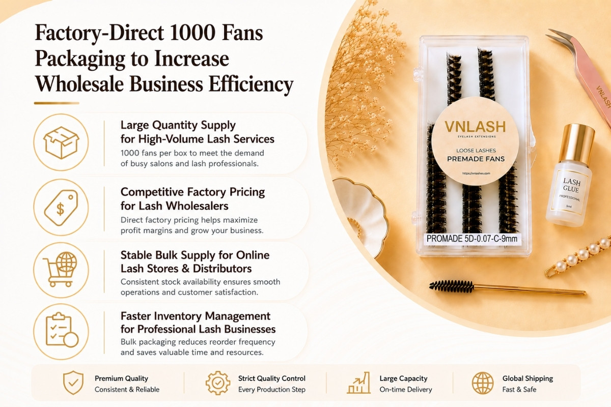 Factory-Direct 1000 Fans Packaging to Increase Wholesale Business Efficiency