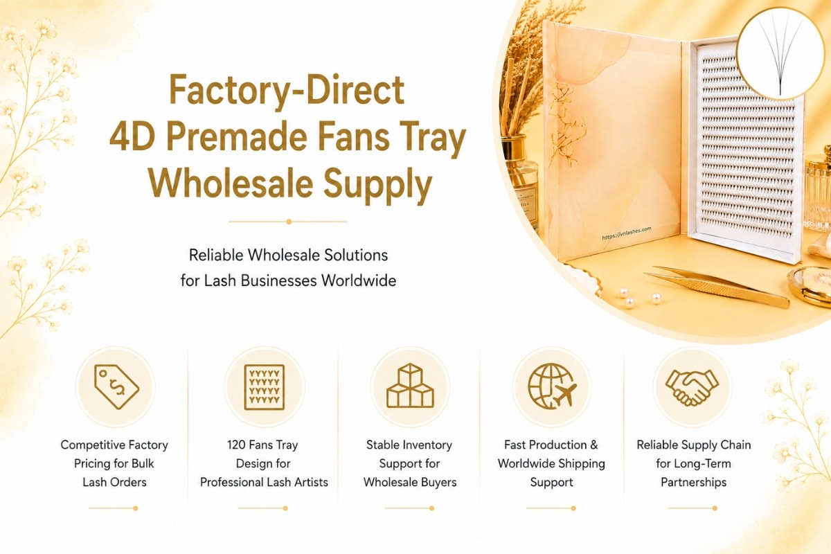 Factory-Direct 4D Premade Fans Tray Wholesale Supply