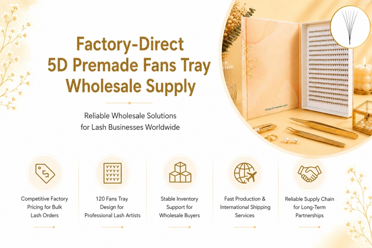 Factory-Direct 5D Premade Fans Tray Wholesale Supply