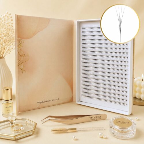 4D Narrow Premade Fans Tray | Pointy Base Lash Fans