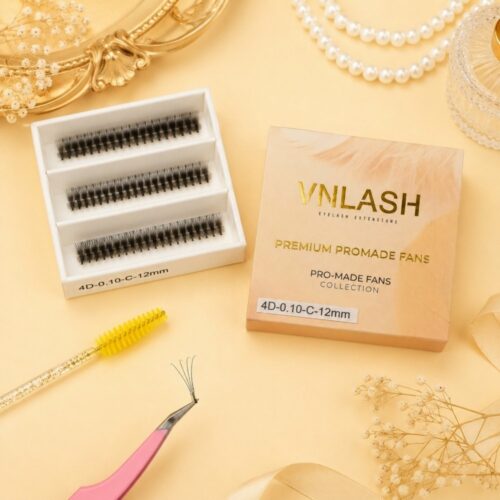 4D Ultra-Speed Premade Fans 3-Compartment Box | Wholesale Lash Supplier