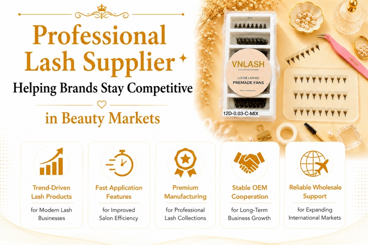 Proveedor profesional de pestañas que ayuda a las marcas a mantenerse competitivas en los mercados de belleza